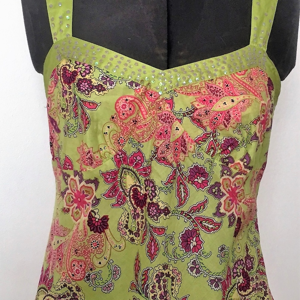 John P Richard with Sequins Cotton Small Side Zip